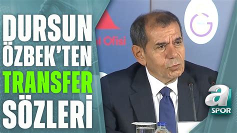Dursun Özbek'ten transfer sözleri - Son Dakika Spor Haberleri